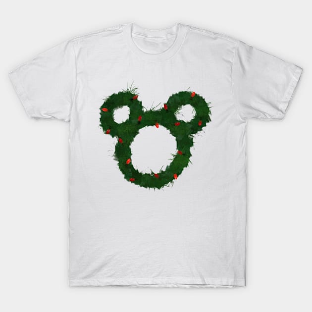 Holiday Mouse Wreath T-Shirt by MelissaJoyCreative